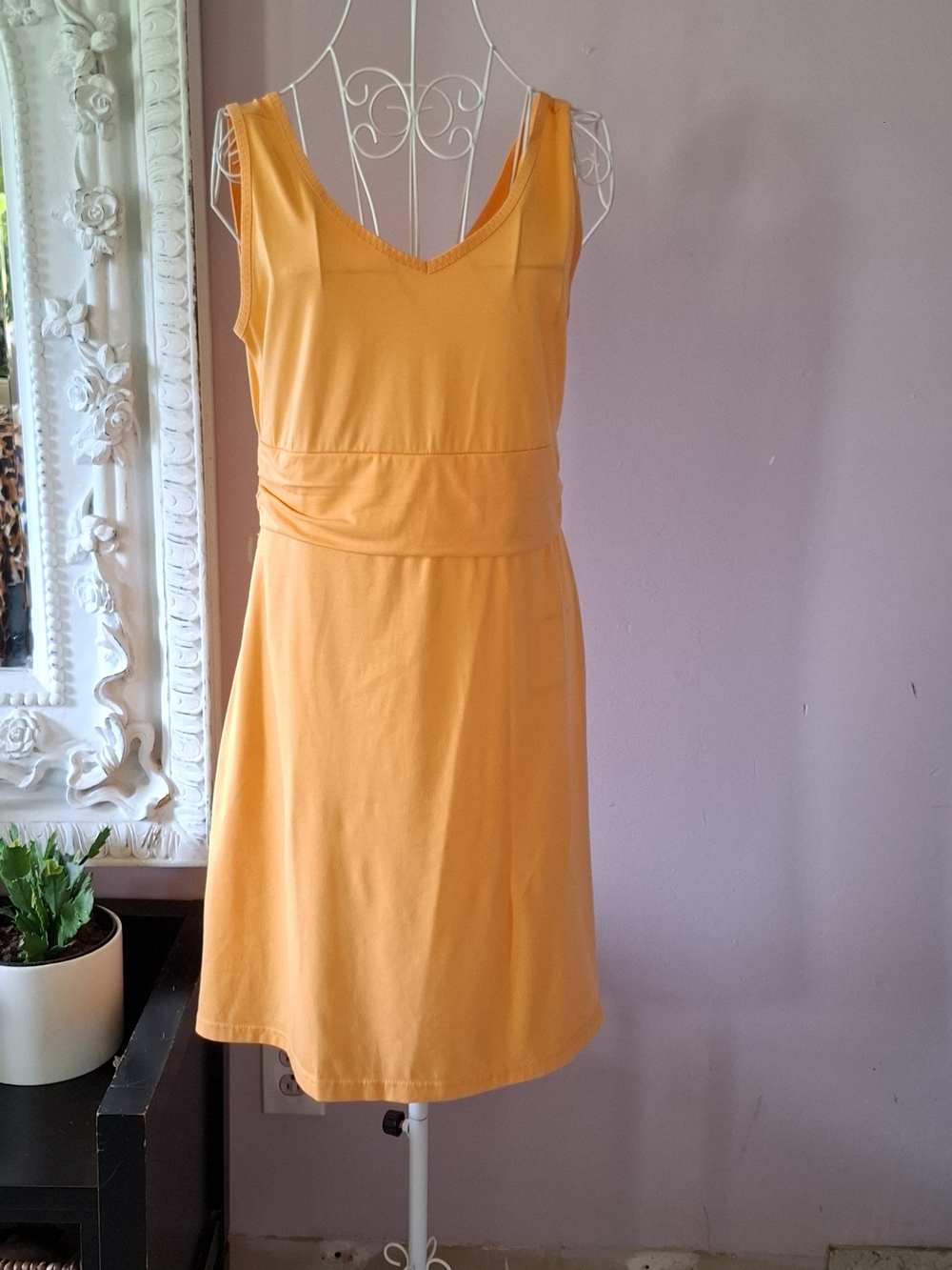 Title Nine Sleeveless V-Neck Orange Mini Dress